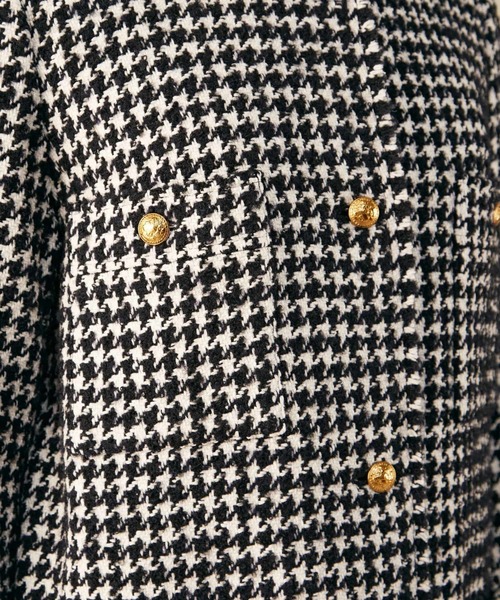 Liesse(リエス)の「千鳥柄コート(その他アウター・レディース・ホワイト/ネイビー・FREE)」の10枚目の写真