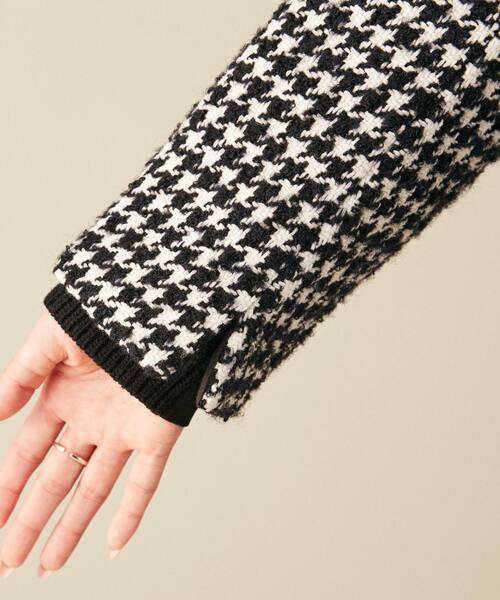 Liesse(リエス)の「千鳥柄コート(その他アウター・レディース・ホワイト/ネイビー・FREE)」の9枚目の写真