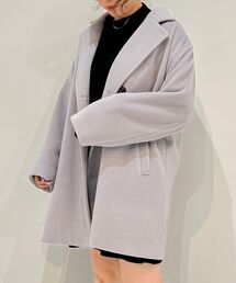 ダブルブレストハーフコート