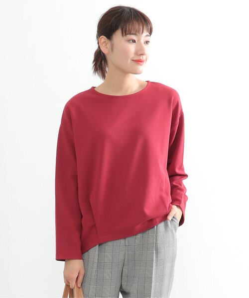 ikka(イッカ)の「カットカルゼ裾タックプルオーバー(Tシャツ/カットソー・レディース・ベージュ/レッド/ブラック・M/L)」の17枚目の写真