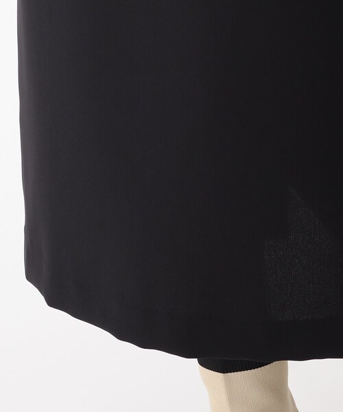 OPAQUE.CLIP（オペークドットクリップ）の「◆ダブルジョーゼット ナロースカート（スカート・レディース・ブラック/ベージュ/オフホワイト・36/38/40）」の20枚目の写真