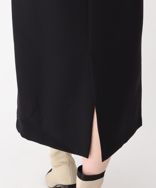 OPAQUE.CLIP（オペークドットクリップ）の「◆ダブルジョーゼット ナロースカート（スカート・レディース・ブラック/ベージュ/オフホワイト・36/38/40）」の17枚目の写真