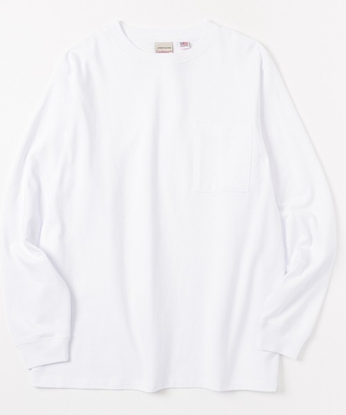 Goodwear(グッドウェア)の「GOODWEAR 胸ポケット付き ロングスリーブTシャツ(Tシャツ/カットソー・メンズ・ブラック/ホワイト/グレー・M/L)」の5枚目の写真