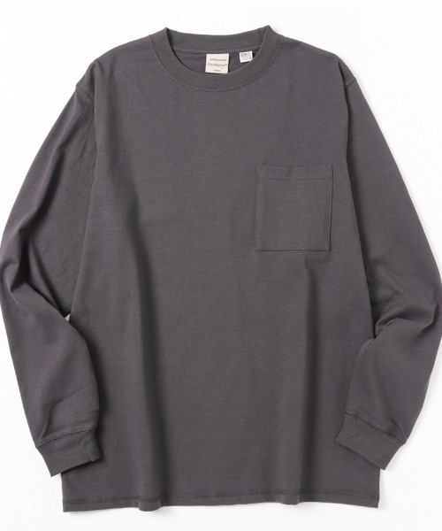 Goodwear(グッドウェア)の「GOODWEAR 胸ポケット付き ロングスリーブTシャツ(Tシャツ/カットソー・メンズ・ブラック/ホワイト/グレー・M/L)」の7枚目の写真