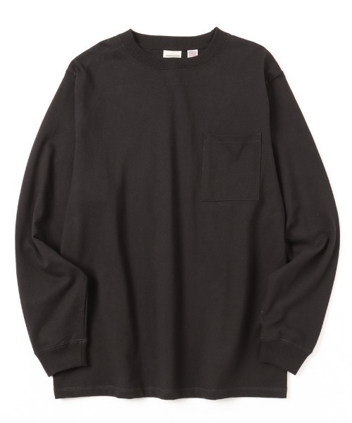Goodwear(グッドウェア)の「GOODWEAR 胸ポケット付き ロングスリーブTシャツ(Tシャツ/カットソー・メンズ・ブラック/ホワイト/グレー・M/L)」の6枚目の写真
