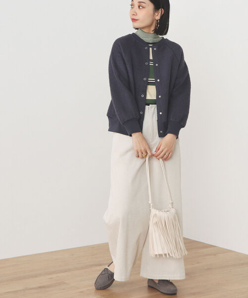 BEAMS HEART（ビームスハート）の「BEAMS HEART / 前後2WAY ボタントップス（Tシャツ/カットソー・レディース・ホワイト系その他5/パープル系その他6・FREE）」の8枚目の写真