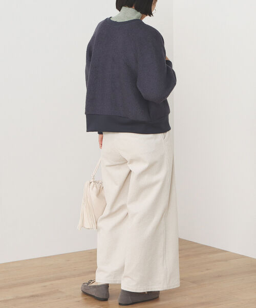 BEAMS HEART（ビームスハート）の「BEAMS HEART / 前後2WAY ボタントップス（Tシャツ/カットソー・レディース・ホワイト系その他5/パープル系その他6・FREE）」の9枚目の写真