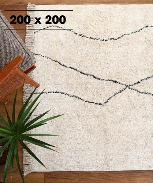 200x200 Rug journal standard Furniture (ジャーナルスタンダードファニチャー)の「SAFI RUG 200x200 サフィラグ ...