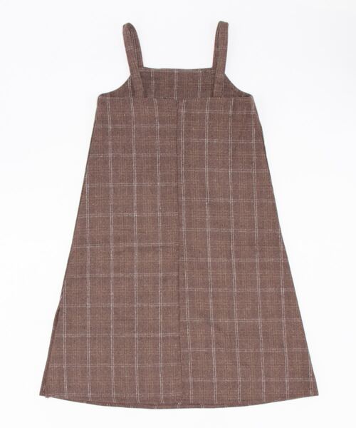 ECLIN(エクラン)の「スクエアチェック柄ノースリーブワンピース(ワンピース・レディース・ブラウン/ブラック・L/M/XL)」の20枚目の写真