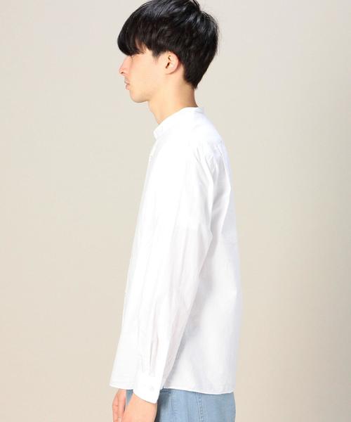 BEAUTY&YOUTH UNITED ARROWS（ビューティーアンドユースユナイテッドアローズ）の「BY シアサッカー バンドカラーシャツ◆（シャツ/ブラウス・メンズ・オフホワイト/ナチュラル/ネイビー・MEDIUM/LARGE/SMALL/X-SMALL/X-LARGE）」の10枚目の写真