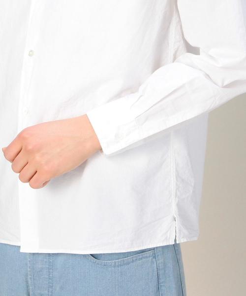 BEAUTY&YOUTH UNITED ARROWS（ビューティーアンドユースユナイテッドアローズ）の「BY シアサッカー バンドカラーシャツ◆（シャツ/ブラウス・メンズ・オフホワイト/ナチュラル/ネイビー・MEDIUM/LARGE/SMALL/X-SMALL/X-LARGE）」の12枚目の写真