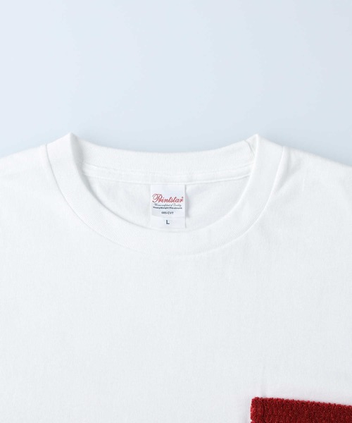 Right-on(ライトオン)の「Other(ソノタ)モケットポケット半袖Tシャツ(Tシャツ/カットソー・メンズ・ホワイト・M/L)」の3枚目の写真