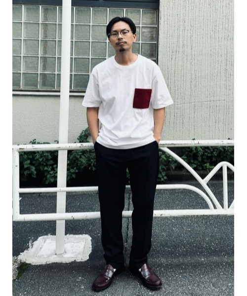 Right-on(ライトオン)の「Other(ソノタ)モケットポケット半袖Tシャツ(Tシャツ/カットソー・メンズ・ホワイト・M/L)」の11枚目の写真
