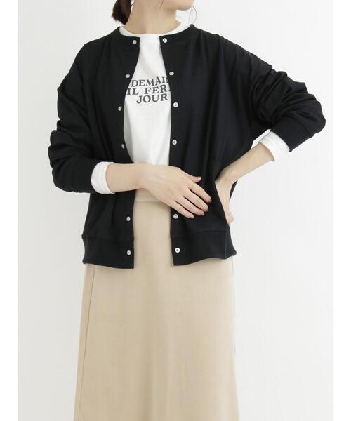 Samansa Mos2 blue（サマンサモスモスブルー）の「◎カットリブカーディガン（カーディガン/ボレロ・レディース・ネイビー/グリーン/ブラック・ﾌﾘ-）」の20枚目の写真