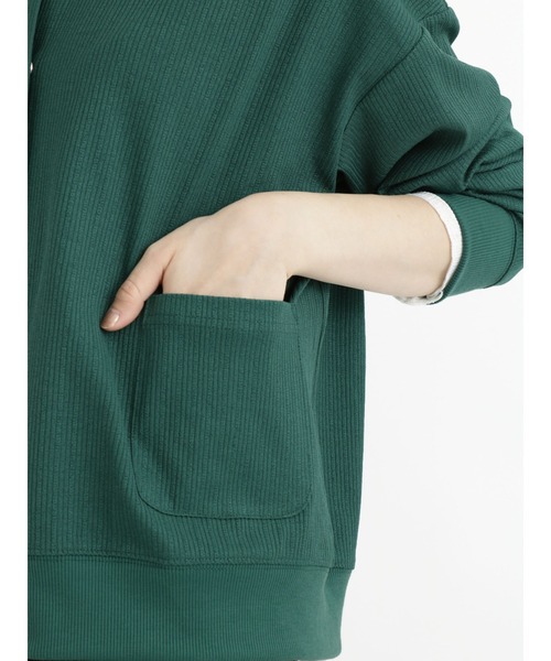 Samansa Mos2 blue（サマンサモスモスブルー）の「◎カットリブカーディガン（カーディガン/ボレロ・レディース・ネイビー/グリーン/ブラック・ﾌﾘ-）」の17枚目の写真