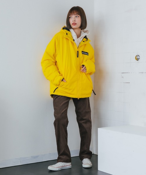 WILD THINGS（ワイルドシングス）の「WILD THINGS/ワイルドシングス BELAY JACKET 中綿ジャケット（ダウンジャケット/コート・メンズ・ブルー/ブラック/オリーブ/イエロー・M/L/XL/S）」の22枚目の写真