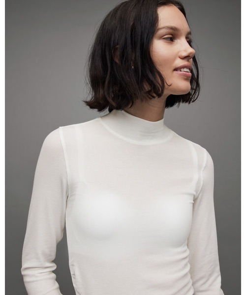 ALLSAINTS(オールセインツ)の「FRANCESCO RINA ROLL NECK T-SHIRT | FRANCESCO RINA ロール ネック Tシャツ(Tシャツ/カットソー・レディース・アイボリー・10/6/4/8)」の18枚目の写真