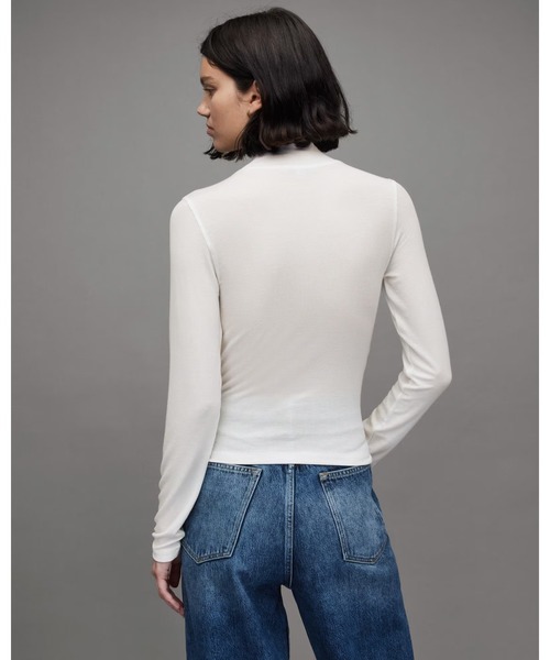 ALLSAINTS(オールセインツ)の「FRANCESCO RINA ROLL NECK T-SHIRT | FRANCESCO RINA ロール ネック Tシャツ(Tシャツ/カットソー・レディース・アイボリー・10/6/4/8)」の20枚目の写真