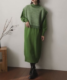 SENSE OF PLACE by URBAN RESEARCH | ストレッチレイヤードニットワンピース(ワンピース)