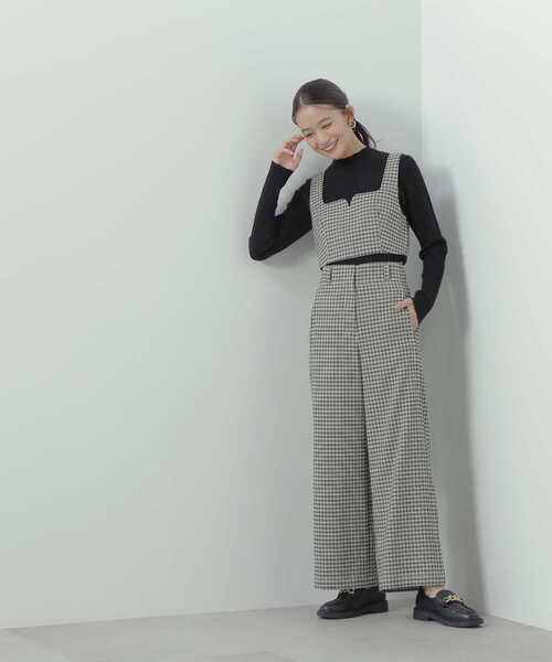 N.（N. Natural Beauty Basic）（エヌエヌナチュラルビューティーベーシック）の「◆バックシャーリングビスチェ（ベスト・レディース・ブラック/チェック・MEDIUM）」の20枚目の写真