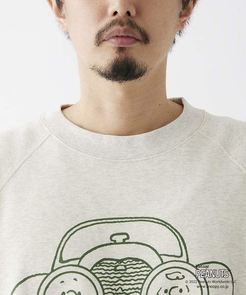 PEANUTS×SPORTS WEAR by relume】別注 カラークルーネック