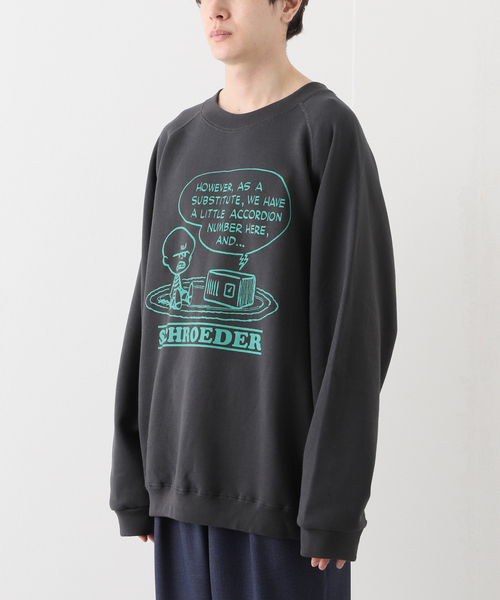 PEANUTS×SPORTS WEAR by relume】別注 カラークルーネックスウェット