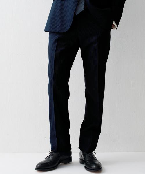 green label relaxing（グリーンレーベルリラクシング）の「[カノニコ] CN BNK/ST SLIM NP パンツ　itafab01 itafab11（スーツパンツ・メンズ・ベージュ/ネイビー・76ｃｍ/80ｃｍ/84ｃｍ/88ｃｍ/72cm）」の2枚目の写真