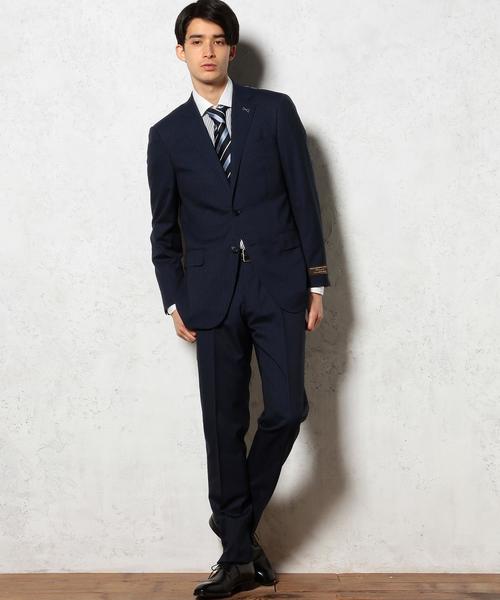 green label relaxing（グリーンレーベルリラクシング）の「[カノニコ] CN BNK/ST SLIM NP パンツ　itafab01 itafab11（スーツパンツ・メンズ・ベージュ/ネイビー・76ｃｍ/80ｃｍ/84ｃｍ/88ｃｍ/72cm）」の8枚目の写真