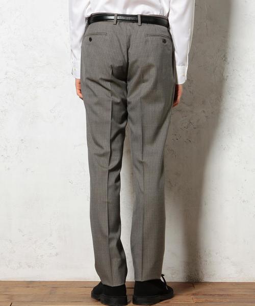 green label relaxing（グリーンレーベルリラクシング）の「[カノニコ] CN BNK/ST SLIM NP パンツ　itafab01 itafab11（スーツパンツ・メンズ・ベージュ/ネイビー・76ｃｍ/80ｃｍ/84ｃｍ/88ｃｍ/72cm）」の3枚目の写真