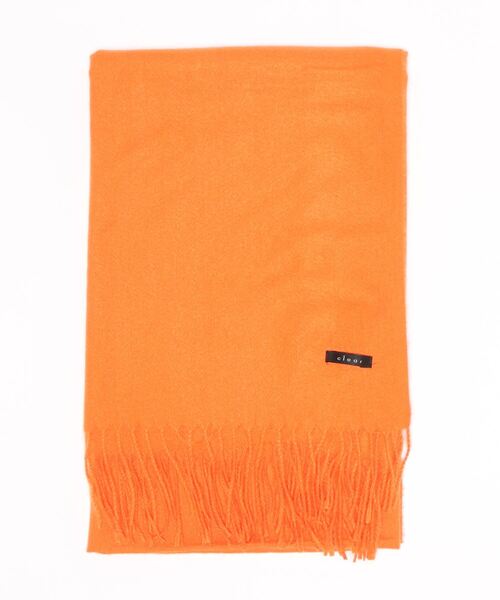 clear（クリア）の「無地ストール/マフラー（ストール/ショール・レディース・ベージュ/レッド/ブラウン/アイボリー/ピンク/マスタード/ブラック/チャコールグレー/オレンジ/ブルー・F）」の10枚目の写真