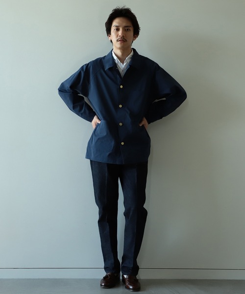 BEAMS C+デニム スラックス BEAMS HEART スラックス 「セットアップ対応」デニムプリント