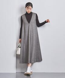 UNITED ARROWS | TWD TWL Vネック ジャンパースカート(ジャンパースカート)