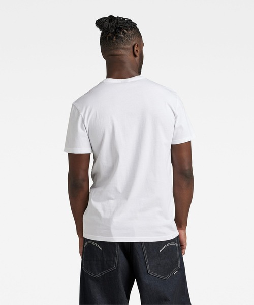 G-STAR（ジースター）の「VELCRO T-SHIRT（Tシャツ/カットソー・メンズ・ダークブラック/ホワイト・SMALL/LARGE/MEDIUM/X-LARGE/X-SMALL）」の4枚目の写真