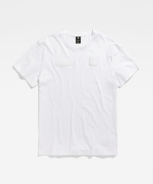 G-STAR（ジースター）の「VELCRO T-SHIRT（Tシャツ/カットソー・メンズ・ダークブラック/ホワイト・SMALL/LARGE/MEDIUM/X-LARGE/X-SMALL）」の6枚目の写真