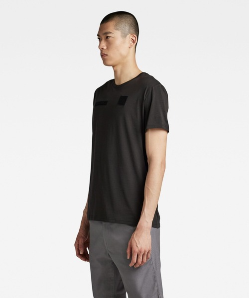 G-STAR（ジースター）の「VELCRO T-SHIRT（Tシャツ/カットソー・メンズ・ダークブラック/ホワイト・SMALL/LARGE/MEDIUM/X-LARGE/X-SMALL）」の8枚目の写真