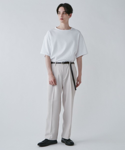 LUCY(ルーシー)の「LUCY/【セットアップ対象商品】イージーケア セミワイドスラックス(スラックス・メンズ・アイボリー/ホワイト系その他/ブルー系その他/ブラック系その他/ブラック・MEDIUM/LARGE)」の8枚目の写真