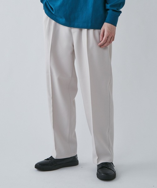 LUCY(ルーシー)の「LUCY/【セットアップ対象商品】イージーケア セミワイドスラックス(スラックス・メンズ・アイボリー/ホワイト系その他/ブルー系その他/ブラック系その他/ブラック・MEDIUM/LARGE)」の6枚目の写真