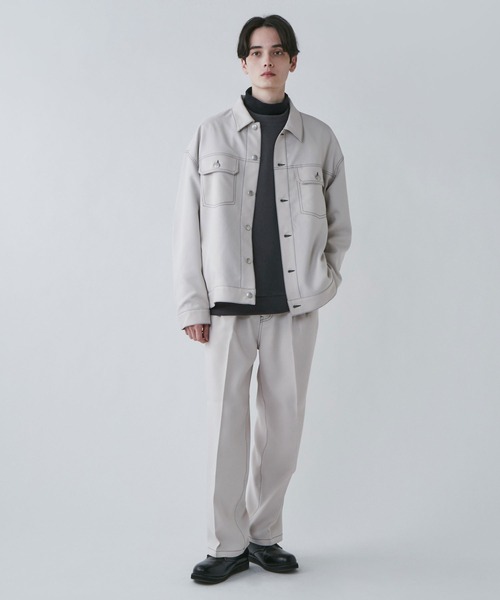 LUCY(ルーシー)の「LUCY/【セットアップ対象商品】イージーケア セミワイドスラックス(スラックス・メンズ・アイボリー/ホワイト系その他/ブルー系その他/ブラック系その他/ブラック・MEDIUM/LARGE)」の12枚目の写真