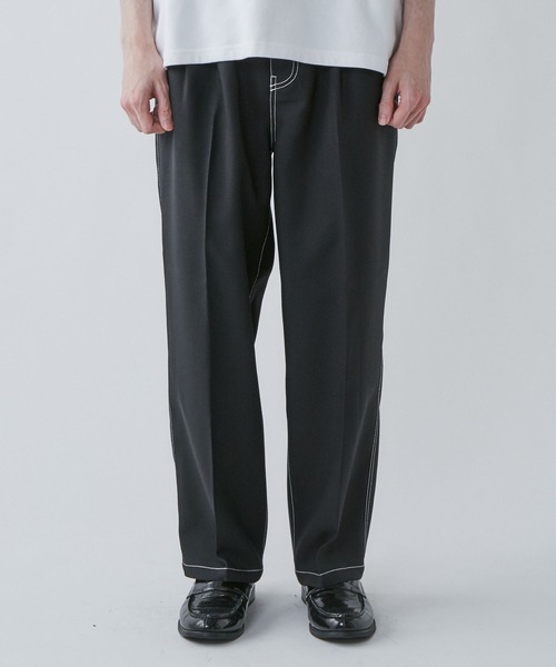 LUCY(ルーシー)の「LUCY/【セットアップ対象商品】イージーケア セミワイドスラックス(スラックス・メンズ・アイボリー/ホワイト系その他/ブルー系その他/ブラック系その他/ブラック・MEDIUM/LARGE)」の16枚目の写真