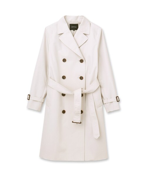 UNTITLED（アンタイトル）の「◆【セレモニーにもおすすめ】定番 トレンチコート（トレンチコート・レディース・ネイビー/ライトベージュ/グレー系・00/01/02/03/04/42/44/46/48/50）」の4枚目の写真