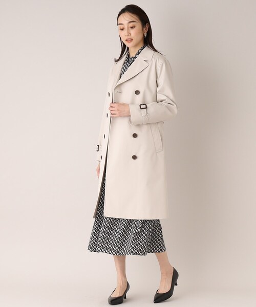 UNTITLED（アンタイトル）の「◆【セレモニーにもおすすめ】定番 トレンチコート（トレンチコート・レディース・ネイビー/ライトベージュ/グレー系・00/01/02/03/04/42/44/46/48/50）」の16枚目の写真