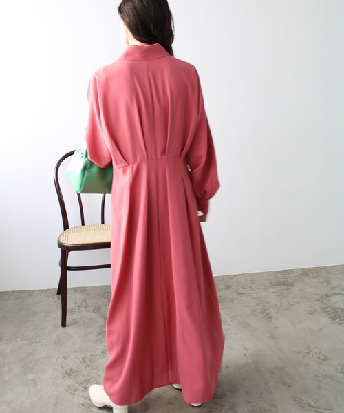 GeeRA(ジーラ)の「ウエストタックシャツワンピース(ワンピース・レディース・ベージュ/ピンク・SMALL/MEDIUM/LARGE)」の9枚目の写真