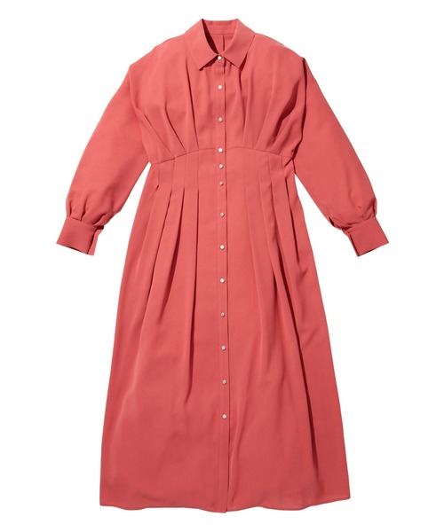 GeeRA(ジーラ)の「ウエストタックシャツワンピース(ワンピース・レディース・ベージュ/ピンク・SMALL/MEDIUM/LARGE)」の12枚目の写真
