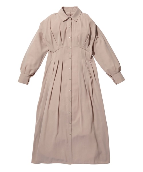 GeeRA(ジーラ)の「ウエストタックシャツワンピース(ワンピース・レディース・ベージュ/ピンク・SMALL/MEDIUM/LARGE)」の11枚目の写真