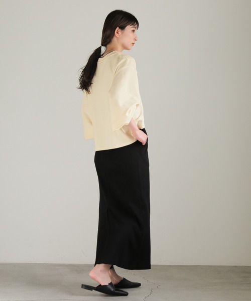 select MOCA（セレクトモカ）の「カシュクールプルオーバー（スウェット・レディース・グレー/ブラック/アイボリー・FREE）」の19枚目の写真