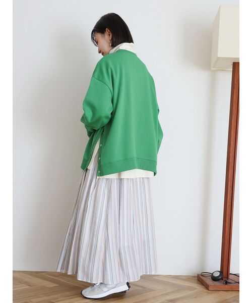 AMERICAN HOLIC（アメリカンホリック）の「フワッとギャザースカート（スカート・レディース・ブルー系その他7/チェック/マルチ/グリーン系その他5/ドット/オレンジ・M/L）」の10枚目の写真