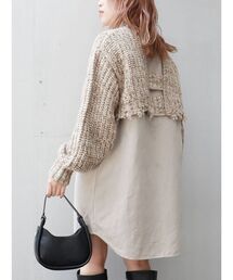 MURUA | ミクスチャーニットドッキングワンピース(ワンピース)