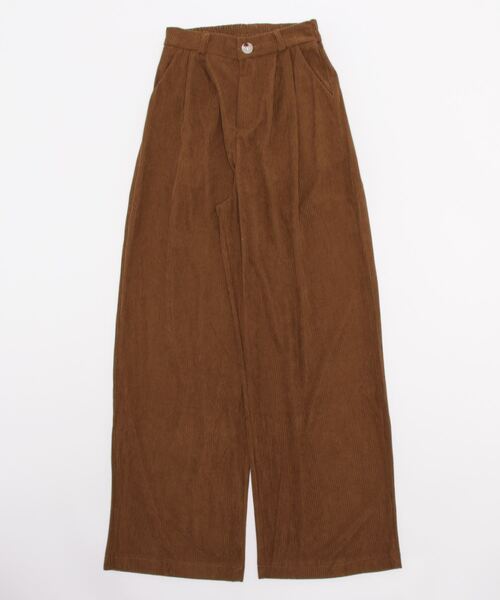 aimoha(アイモハ)の「コーディロイタックワイドパンツ(その他パンツ・レディース・ブラック/ホワイト/イエロー/チョコ・SMALL/MEDIUM/LARGE)」の9枚目の写真