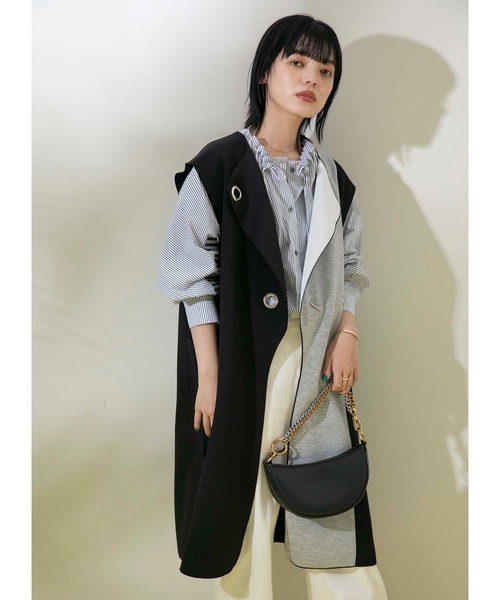 Eimee Law（エイミーロウ）の「ドロストネック ストライプブラウス（シャツ/ブラウス・レディース・オフホワイト/サックスブルー/ブルー・38）」の19枚目の写真