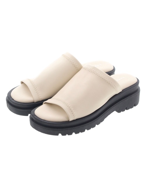 JELLY BEANS（ジェリービーンズ）の「【WEB限定】トラックソールストレッチミュール(210-10355)JELLY BEANS(ジェリービーンズ)（サンダル・レディース・アイボリー/ブラック・S/M/L）」の6枚目の写真